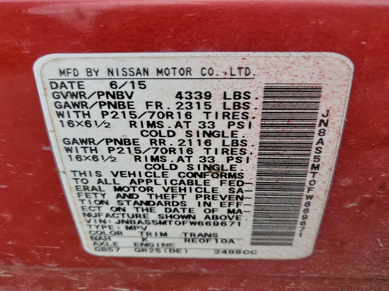 Nissan Rogue S Image 10