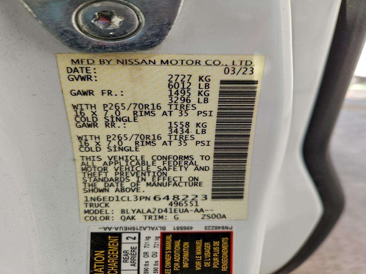 Nissan Frontier S Image 9